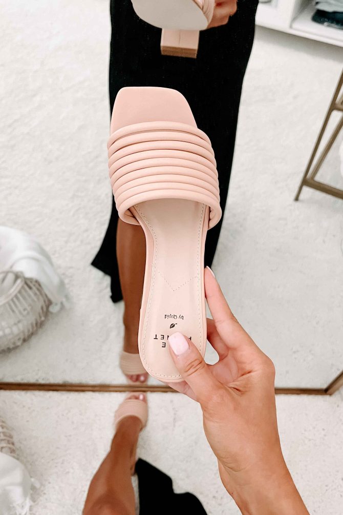 Delivering Perfection Strappy Heeled Sandals (Blush) · NanaMacs - Image 2