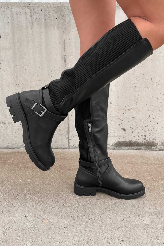 Waiting For Fall Knee High Boots (Black) · NanaMacs - Image 3
