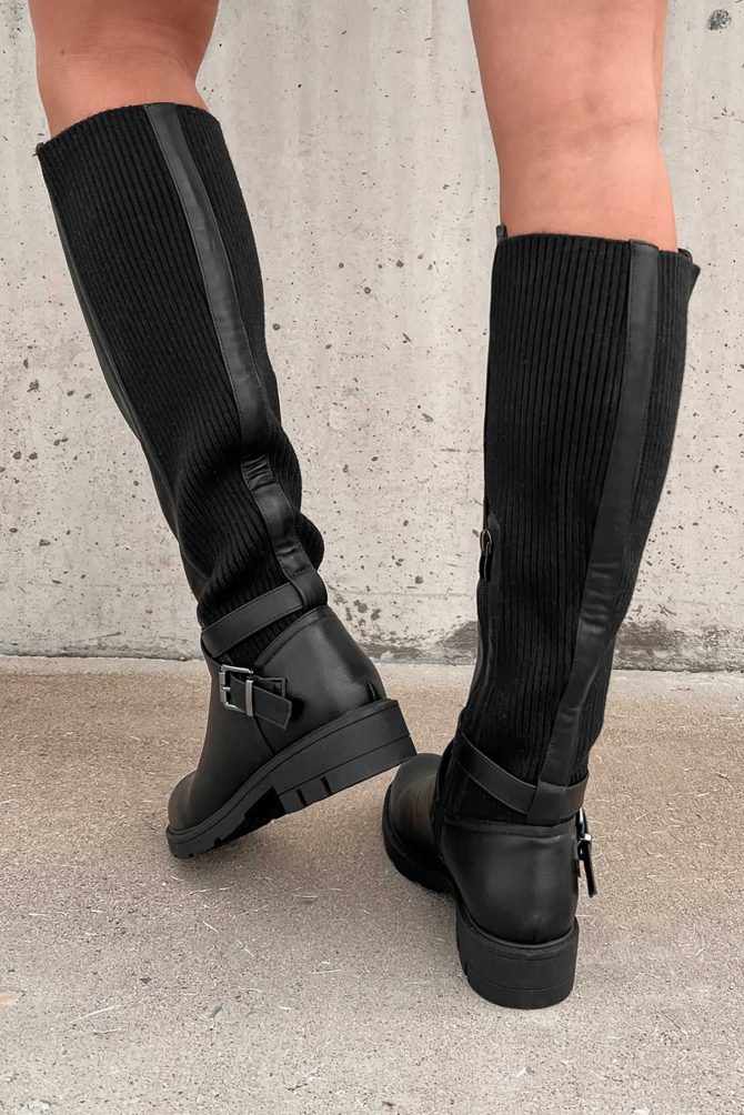 Waiting For Fall Knee High Boots (Black) · NanaMacs - Image 4