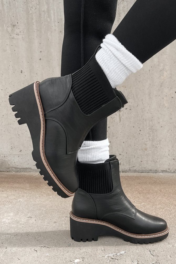 Being True To Myself Zip-Front Booties (Black) · NanaMacs - Image 4