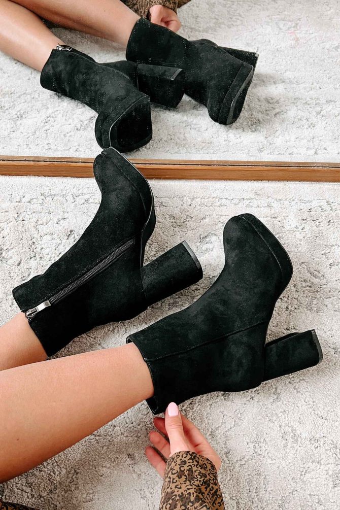 Kick Rocks Sis Faux Suede Platform Booties (Black) · NanaMacs - Image 2