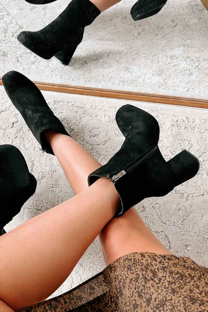 Kick Rocks Sis Faux Suede Platform Booties (Black) · NanaMacs - Image 4