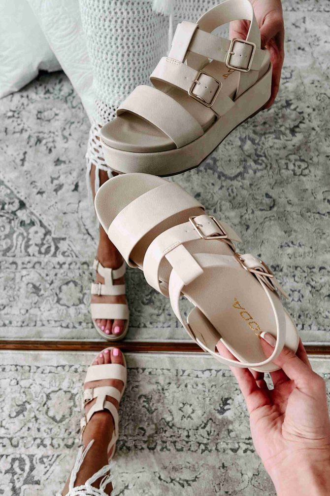 Drifting Away Platform Sandals (Natural) · NanaMacs - Image 3