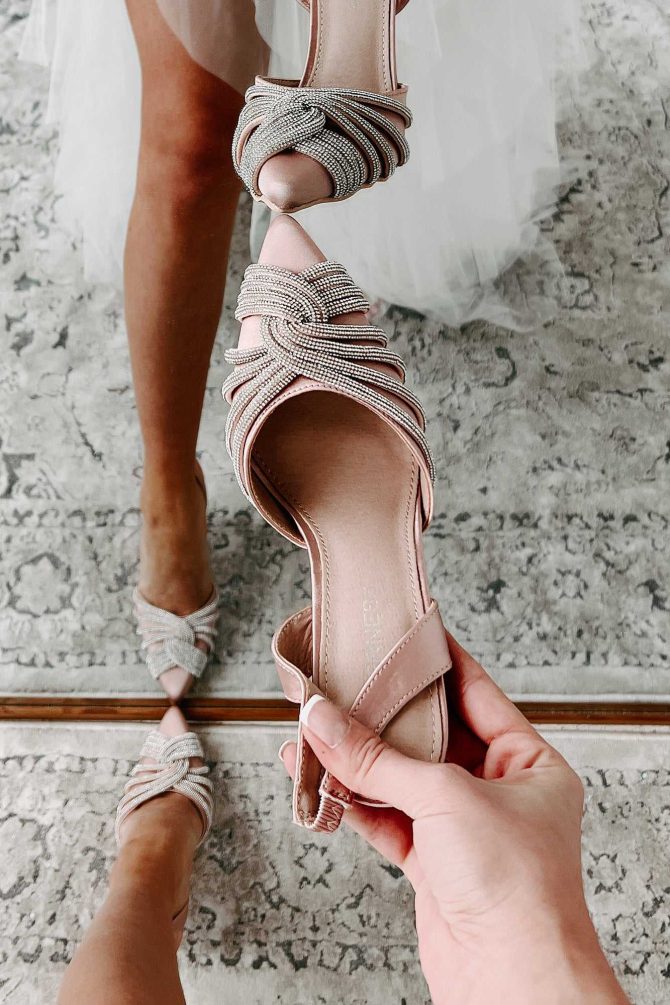 Prepped For The Spotlight Rhinestone Slingback Pumps (Beige) · NanaMacs - Image 3