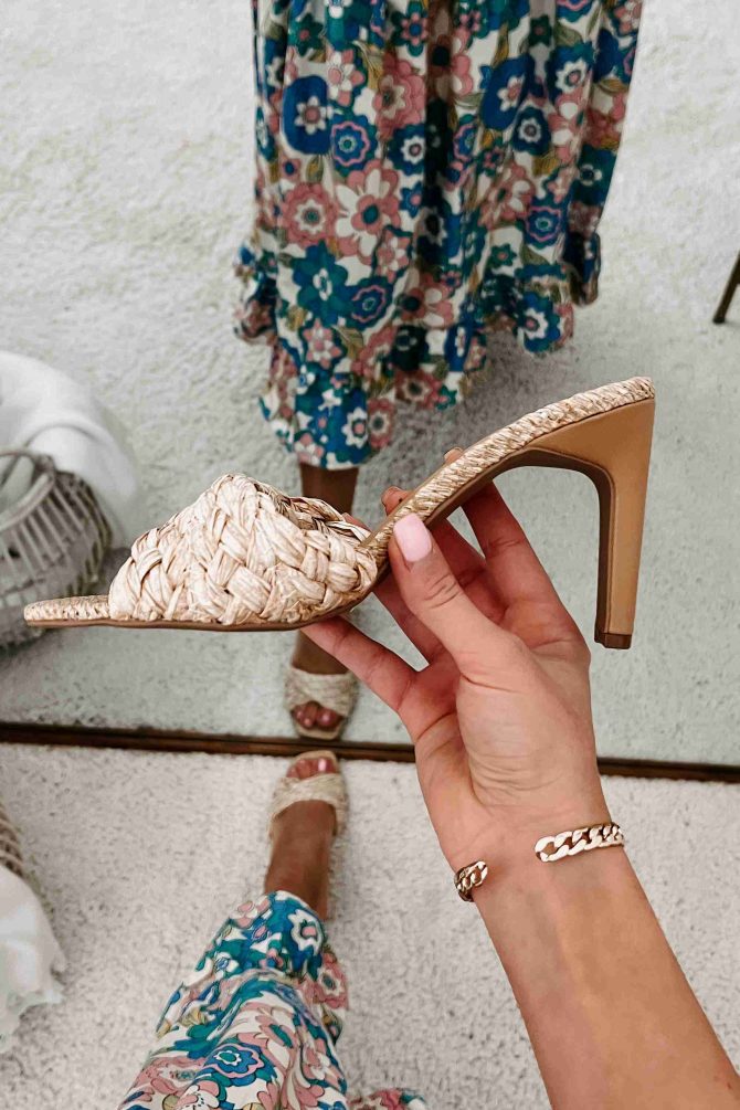 Resort Ready Twisted Woven Raffia Heels (Natural Raffia) · NanaMacs - Image 3