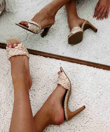 Resort Ready Twisted Woven Raffia Heels (Natural Raffia) · NanaMacs