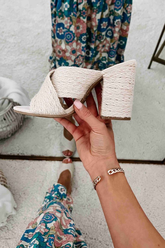 Charleston Chic Woven Heeled Sandals (Beige Jute) · NanaMacs - Image 2