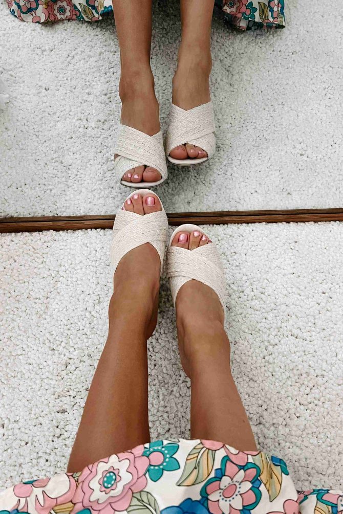 Charleston Chic Woven Heeled Sandals (Beige Jute) · NanaMacs - Image 3