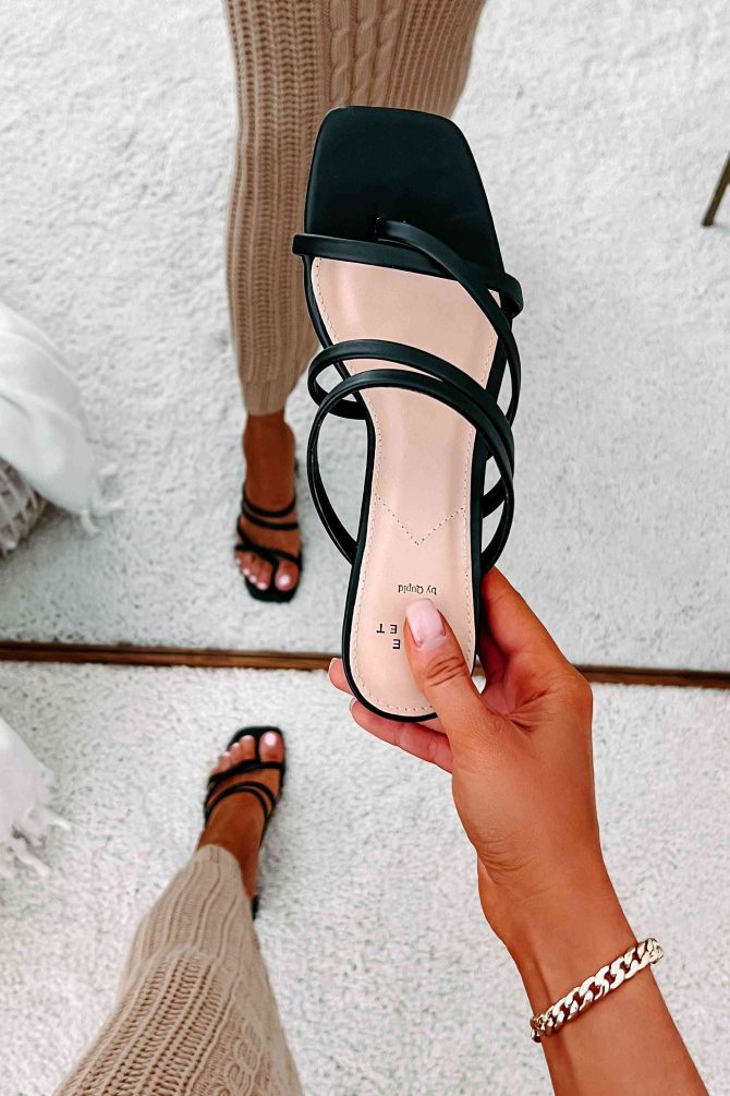 Resort Fling Strappy Heeled Sandal (Black) · NanaMacs - Image 2