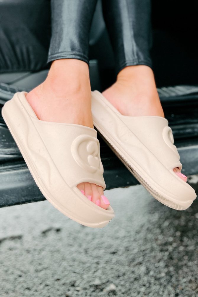 Always Chill PVC Platform Slide Sandals (Natural) · NanaMacs - Image 3
