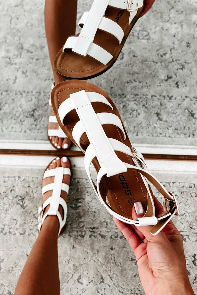 When In Rome Gladiator Sandals (White) · NanaMacs - Image 2