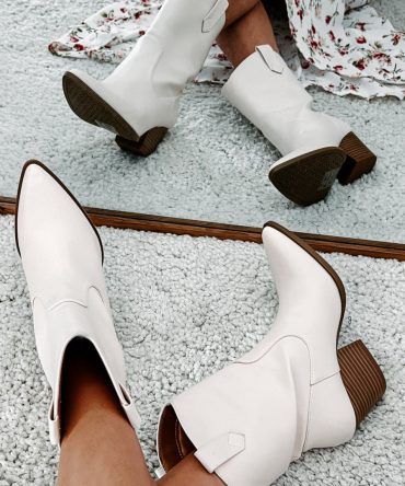 Riding In Style Western Faux Leather Booties (Stone) · NanaMacs