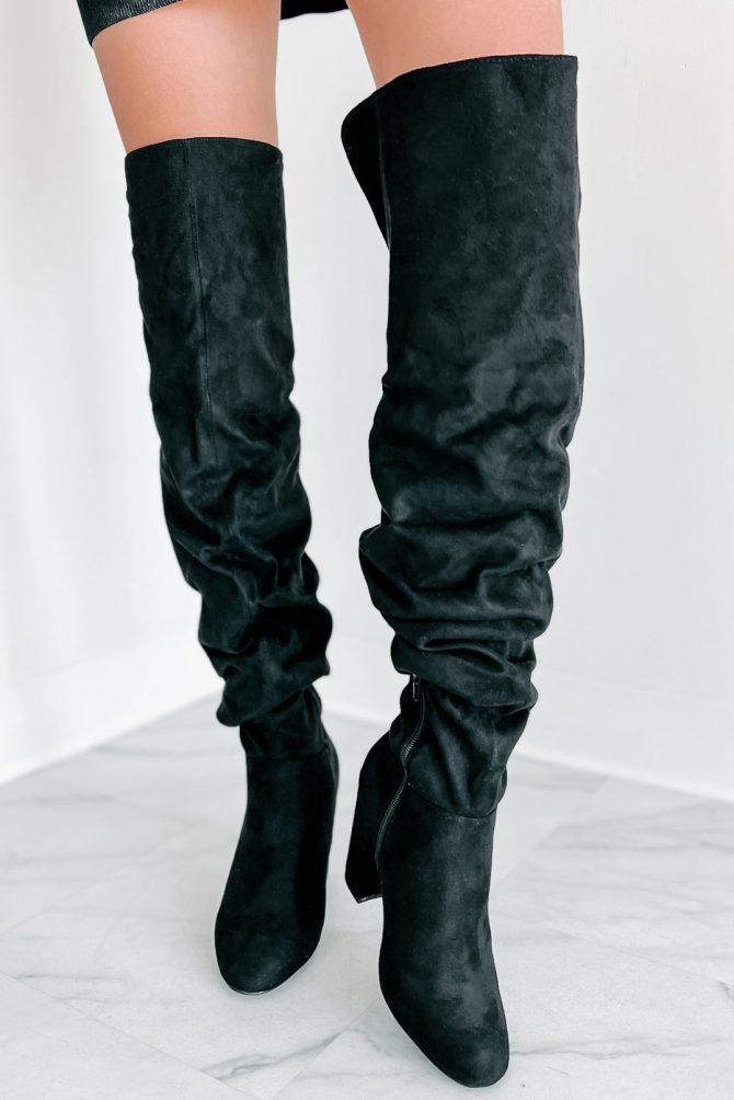 Make It A Martini Slouchy Over The Knee Boots (Black) · NanaMacs - Image 4