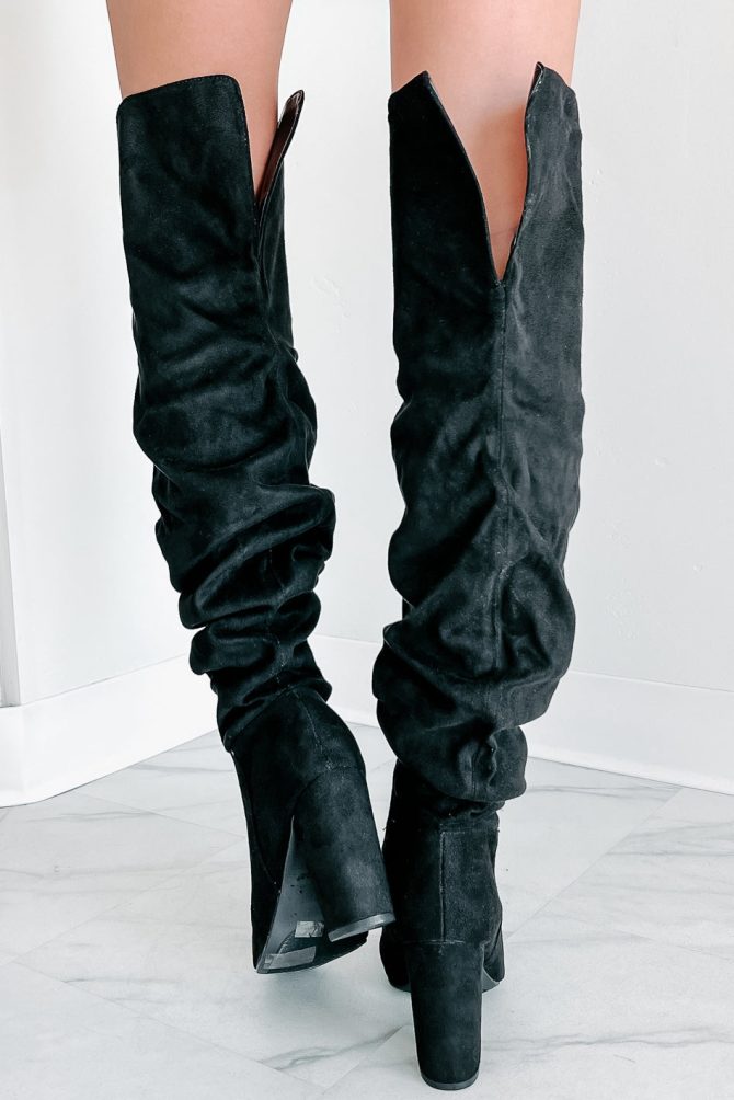 Make It A Martini Slouchy Over The Knee Boots (Black) · NanaMacs - Image 3