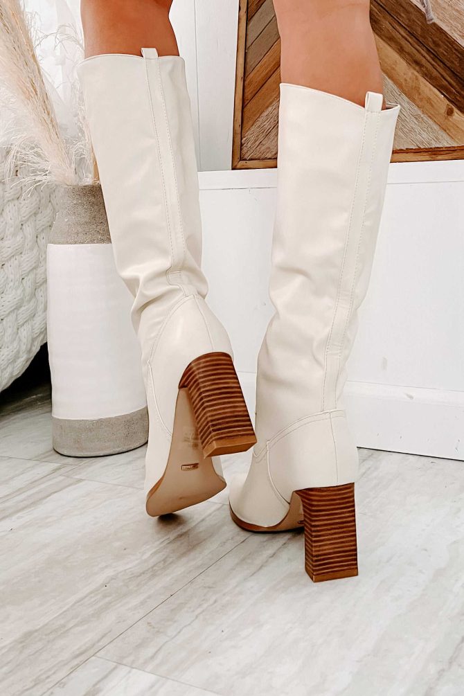 Retta Knee High Billini Boots (Bone) · NanaMacs - Image 4
