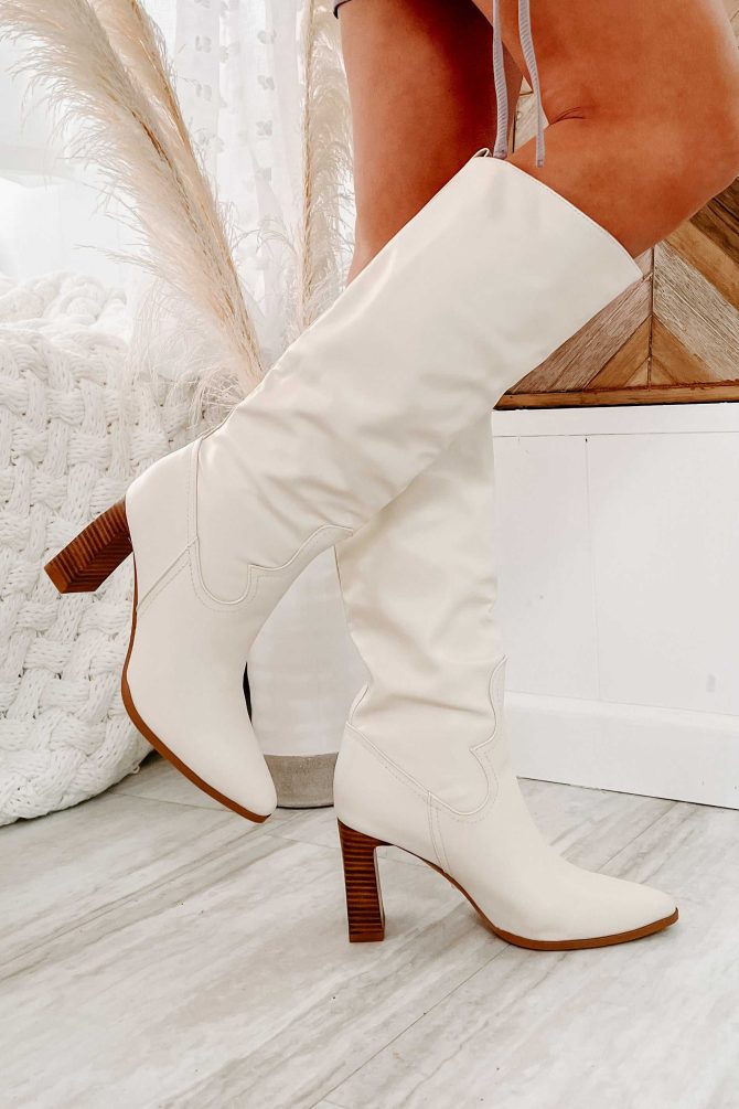 Retta Knee High Billini Boots (Bone) · NanaMacs - Image 3