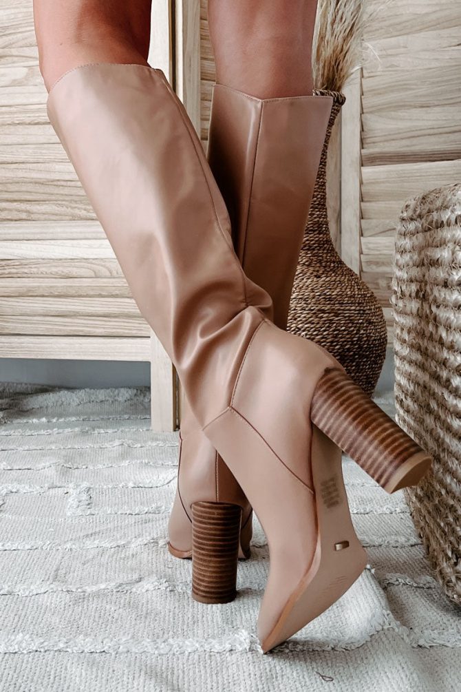 Ramara Faux Leather Billini Knee High Boots (Light Camel Natural) · NanaMacs - Image 3