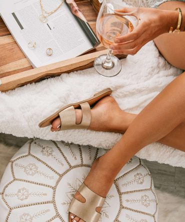 Chill Time Slip On Sandals (Gold) · NanaMacs