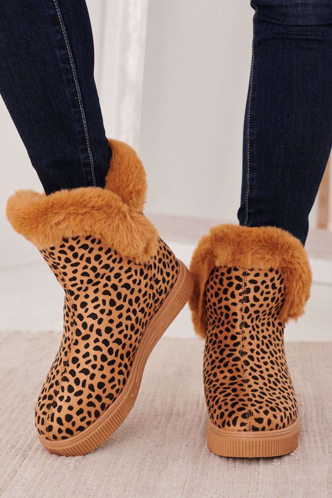 Facts Of Life Fur Lined Booties (Cheetah) · NanaMacs - Image 2