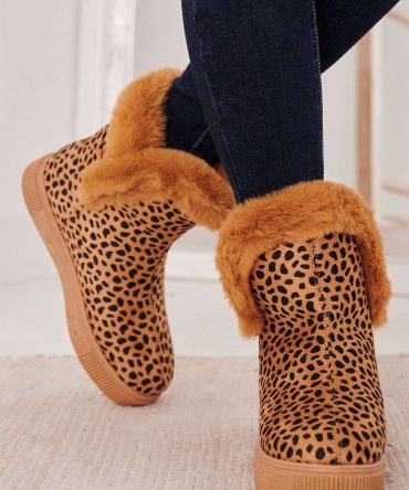 Facts Of Life Fur Lined Booties (Cheetah) · NanaMacs