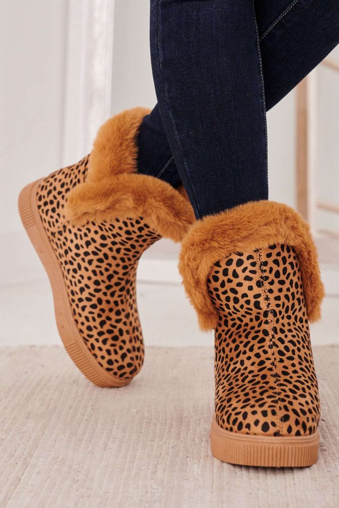 Facts Of Life Fur Lined Booties (Cheetah) · NanaMacs