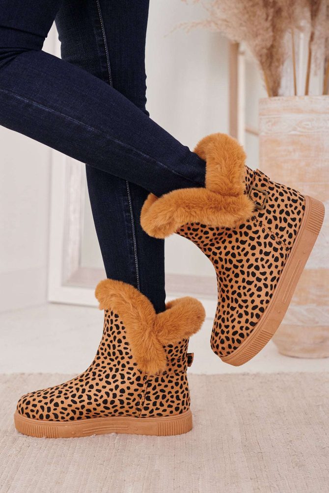 Facts Of Life Fur Lined Booties (Cheetah) · NanaMacs - Image 3