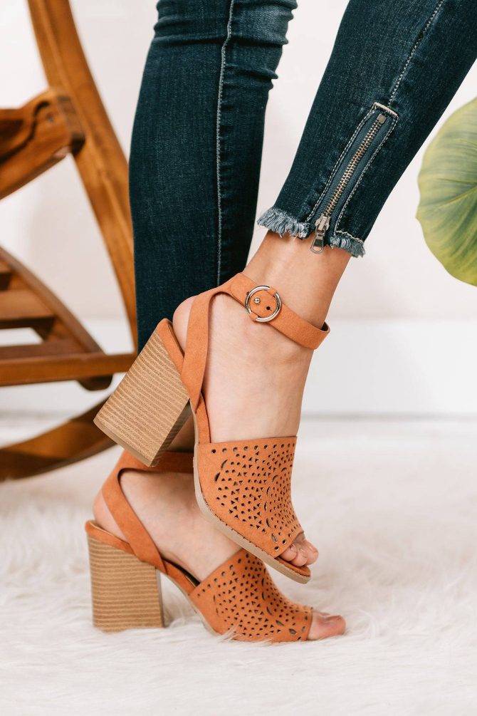You Need To Know Cutout Heeled Sandals (Hazel Suede) · NanaMacs - Image 4