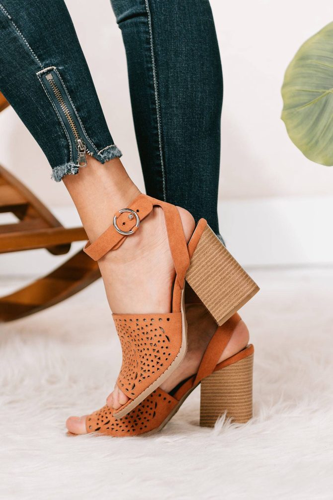 You Need To Know Cutout Heeled Sandals (Hazel Suede) · NanaMacs - Image 2