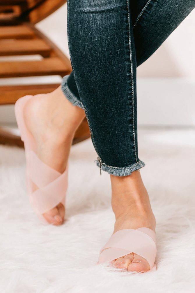 Run The Day Jelly Sandals (Blush Frost) · NanaMacs - Image 3