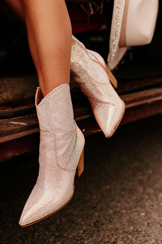 Jealous Yet Rhinestone Bootie (Pink) · NanaMacs - Image 2