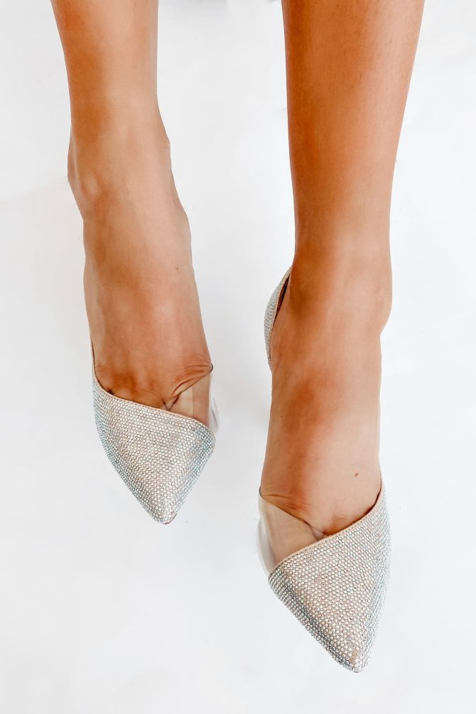 Champagne & Caviar Rhinestone Pumps (Nude) · NanaMacs - Image 3