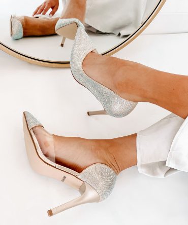 Champagne & Caviar Rhinestone Pumps (Nude) · NanaMacs