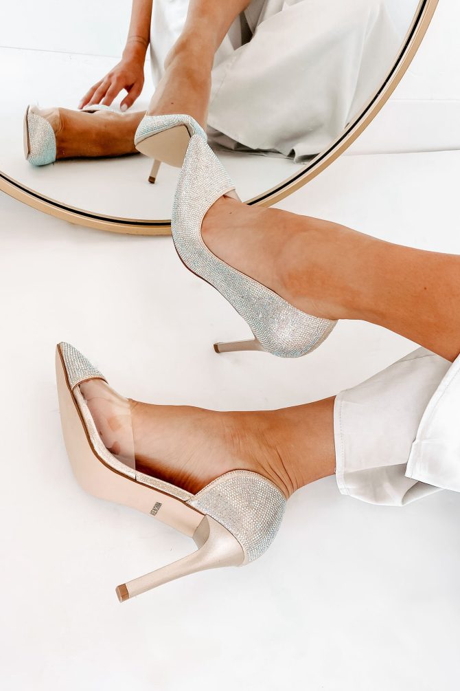 Champagne & Caviar Rhinestone Pumps (Nude) · NanaMacs