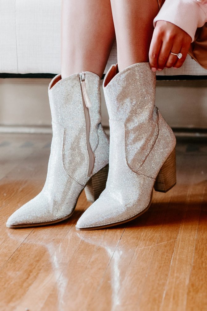Jealous Yet Rhinestone Bootie (Champagne) · NanaMacs - Image 2