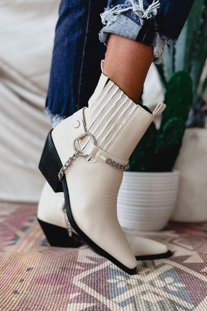 Freedom Rider Billini Western Ankle Boots (Bone) · NanaMacs - Image 2