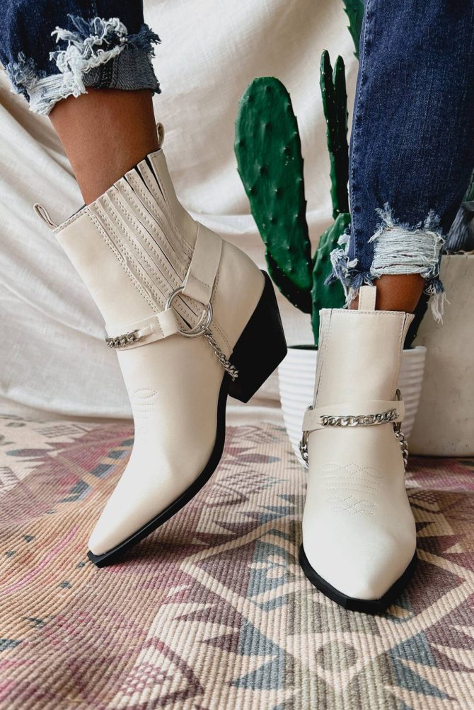 Freedom Rider Billini Western Ankle Boots (Bone) · NanaMacs - Image 4