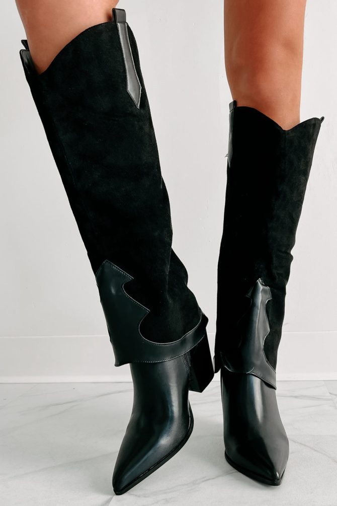 Rodeo Babe Western Knee High Boots (Black) · NanaMacs - Image 3