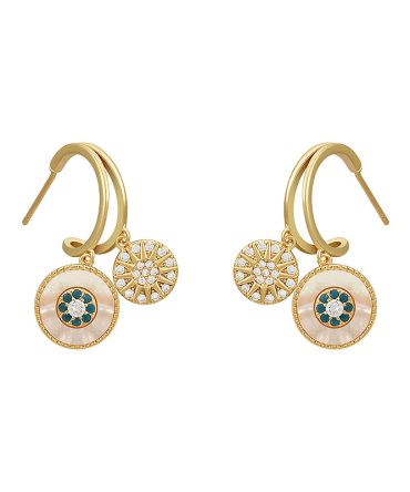 Delicate disc earrings